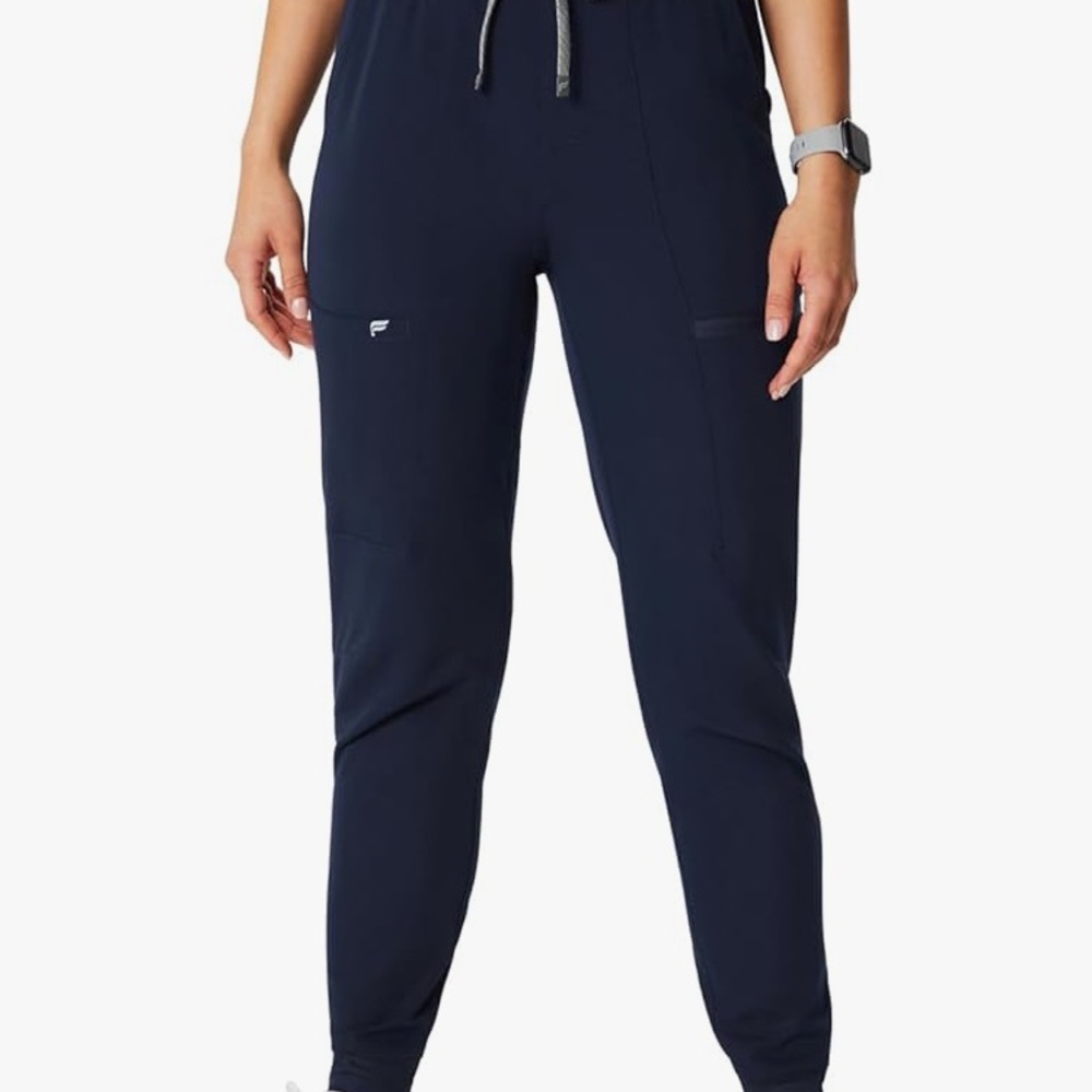 Women's high rise on call navy jogger scrub pants
